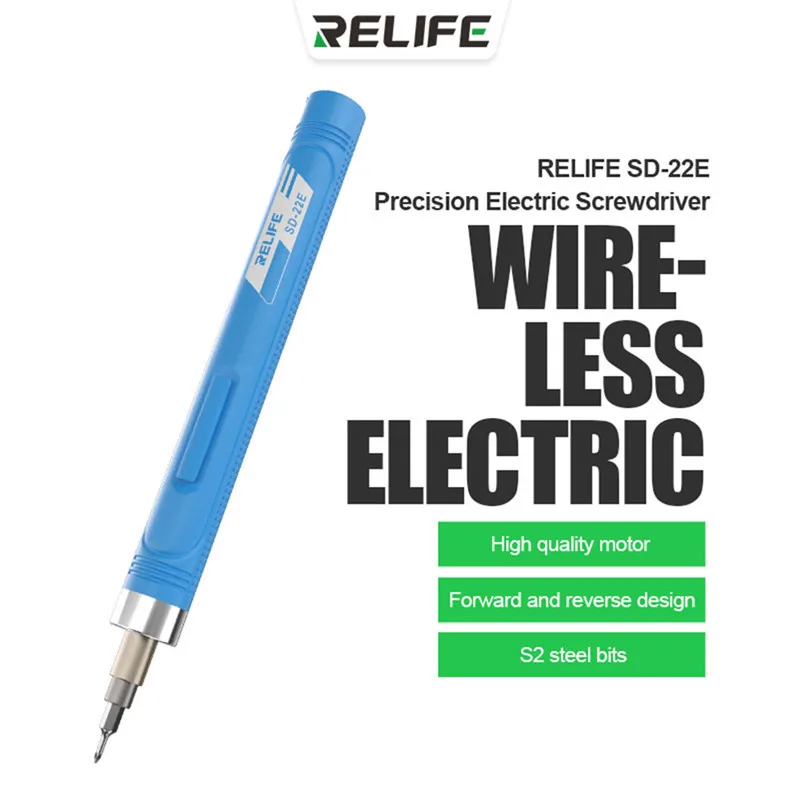 RELIFE SD-22E Precision Electric Screwdriver for IP17 Precision Rechargeable Type-C Mobile Phone Disassembly Repair Screwdriver