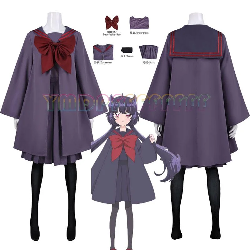 Disfraz de Cosplay de Anime para Niña, Traje de Marinero con Capa, Estilo Monstruo, Sabor a Caramelo, Piedra Roja, Pintura Negra, para Pascua, Fantasía, Carnaval