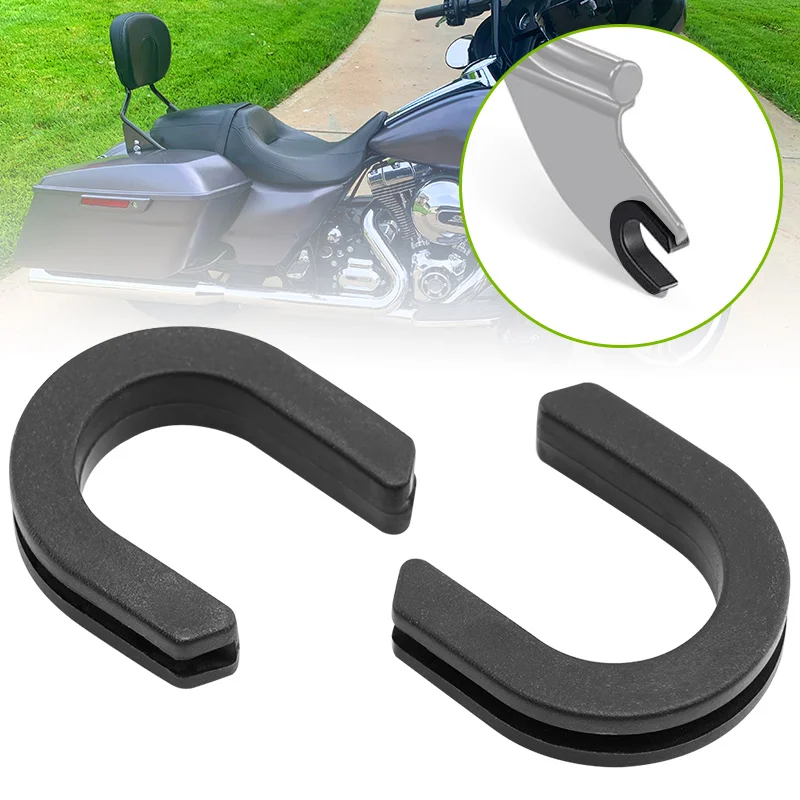 For Harley Touring Softail Dyna Sportster 2pcs 4pcs Motorcycle Backrest Sissy Bar Luggage Rack Docking Point Bushing Grommet