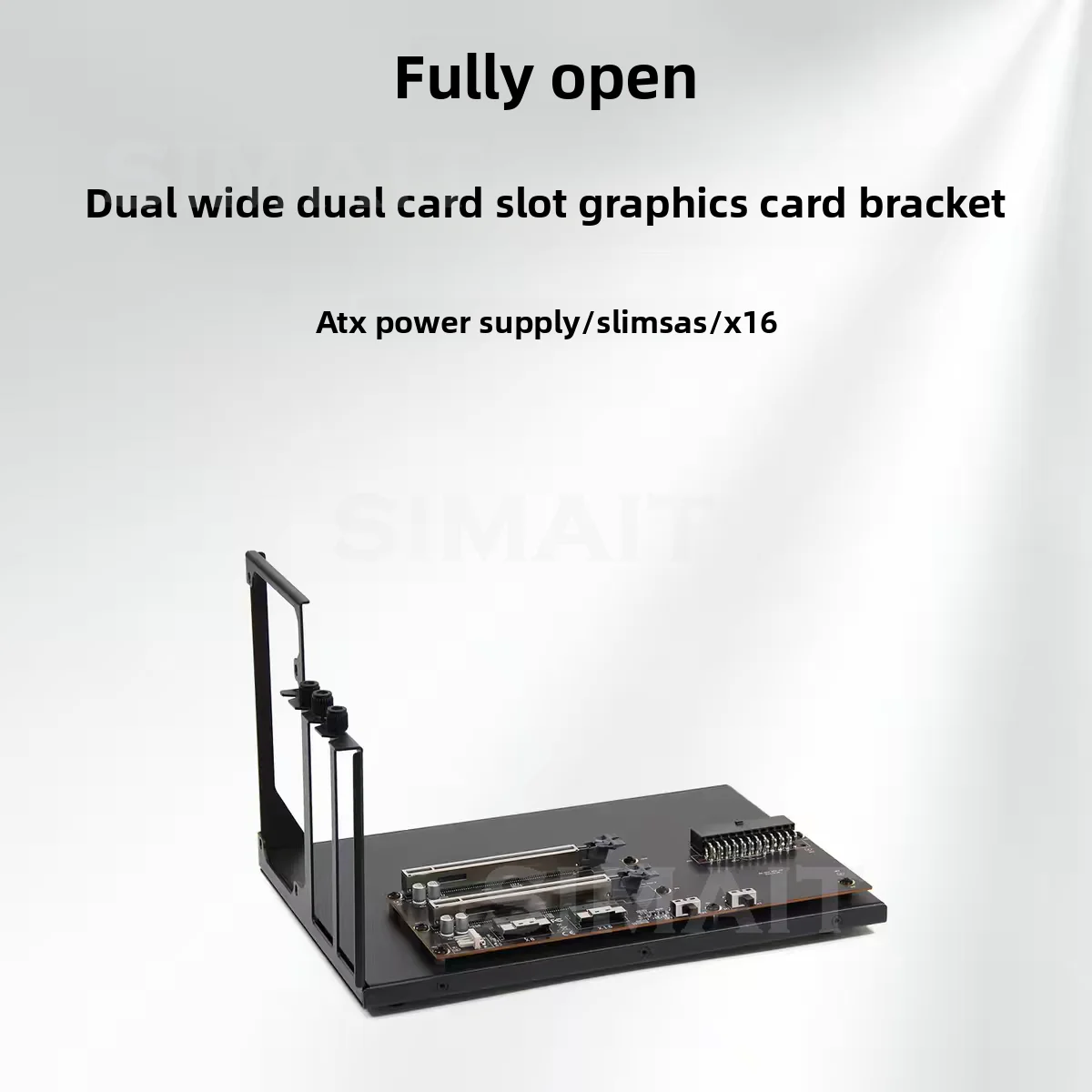 PCIe x16 to OCuLink Adapter for Laptop | x8x8 Split Extension Dock with ATX Power Support for eGPU Enclosure