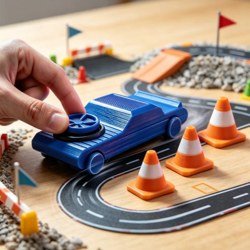 Pocket Drift Fidget Car 3D Printed Mini Finger Drift Car Spinner Gyro Portable Stress Anxiety Relief Desk Decorative Toys