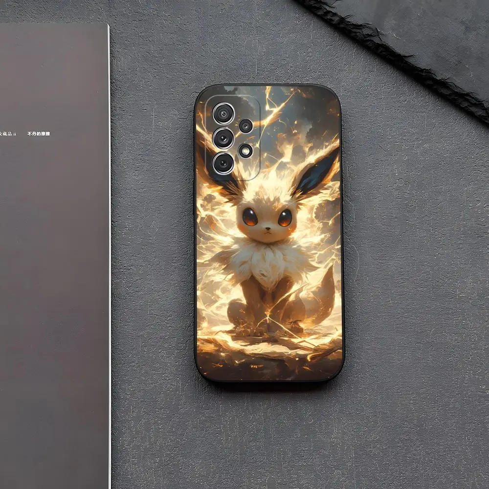 Pokemon Eevee Phone Case for Samsung Galaxy S24 S22 S23 S20 S21 Ultra Fe Plus M54 A34 A54 A24 A52 A53 Coque