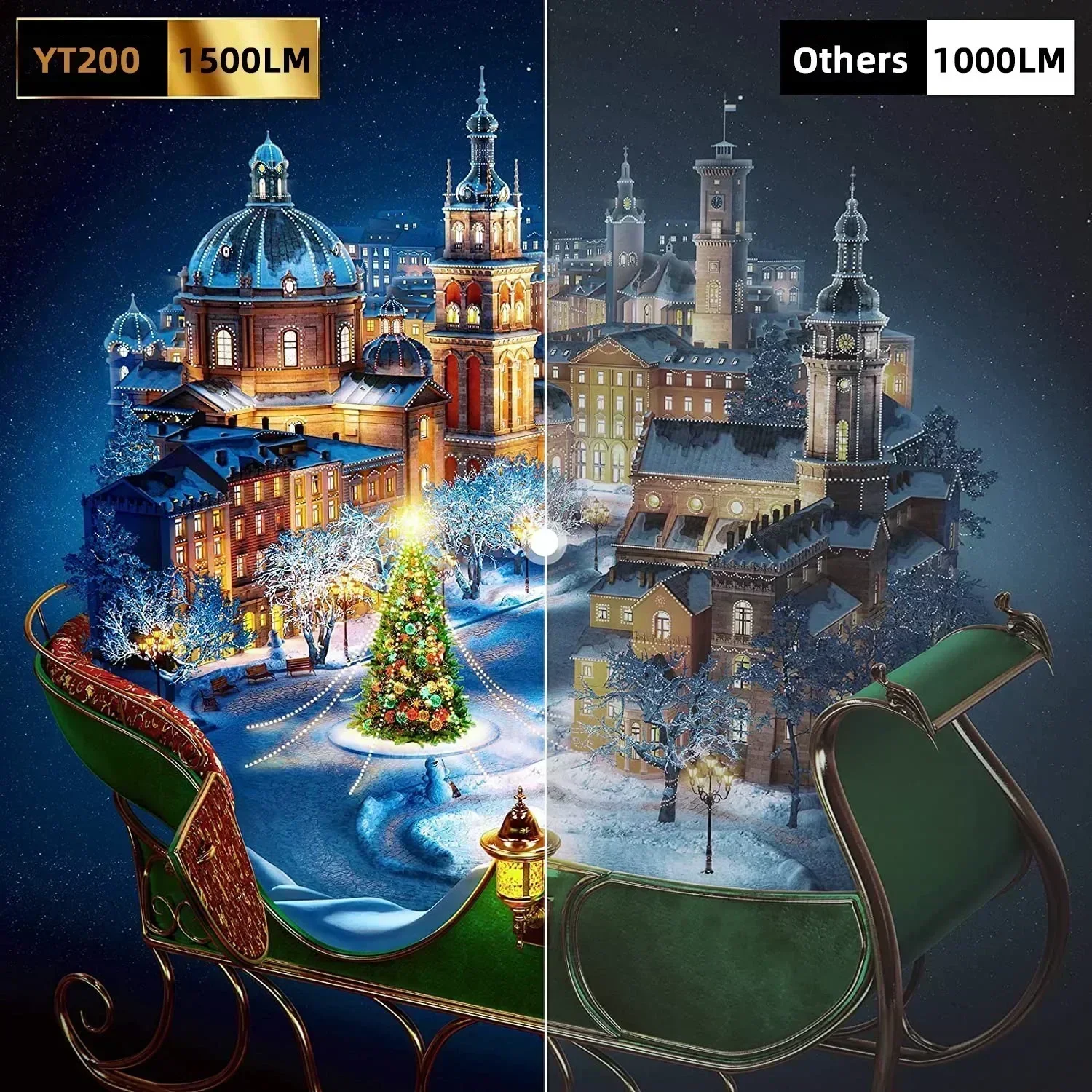 YT200 جهاز عرض صغير Portátil Laser de Cinema em المسرح المنزلي تلفزيون ذكي متعاطي المخدرات Projetores de Video LED Filme 4K Via Porta HD Prese