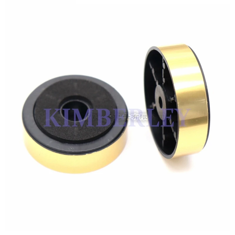 

5 шт. амортизирующие подставки для аудиоусилителей, устойчивые к вибрациям, для бытовой техники и колонок, из АБС-пластика с позолоченными краями