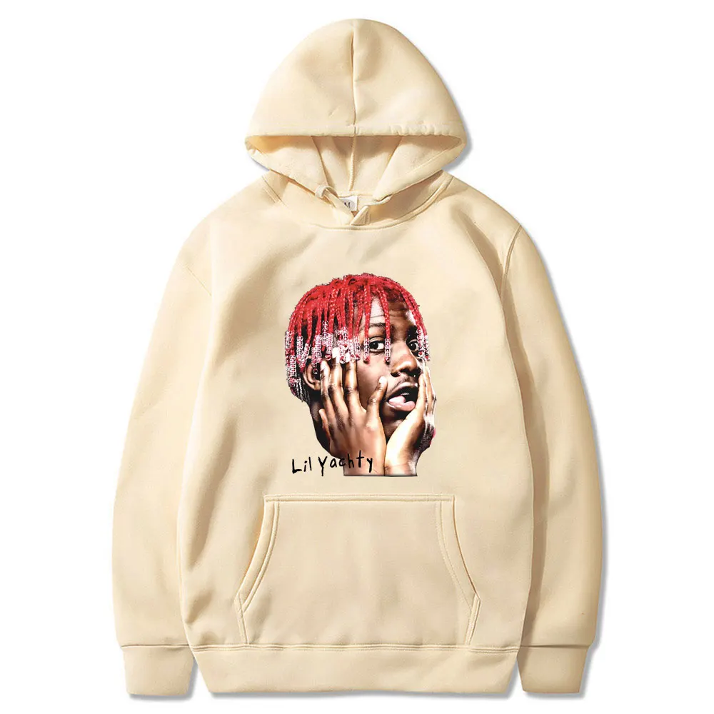 Hot Sale Hip Hop Rapper Lil Yachty Graphic Hoodie Male Casual Fleece Cotton Pullover Tracksuit Men Women Fashion Vintage Hoodies