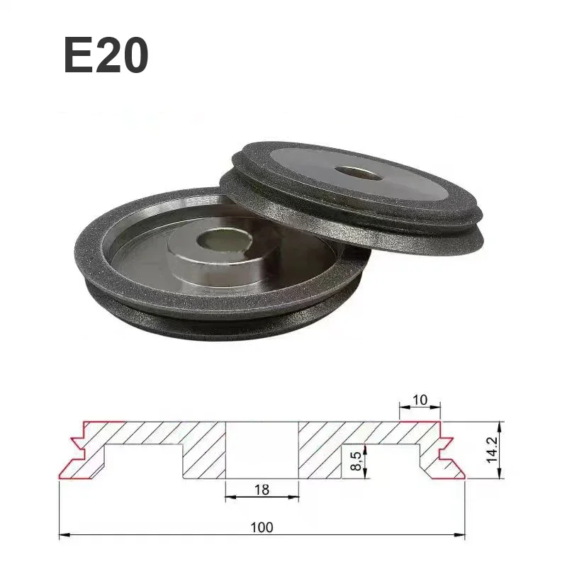 الحفر والطحن القاطع مخصص عجلة طحن بتصميم ماسة MR 26A/D E20 13Q D13 Z13-2 SDC/CBN230