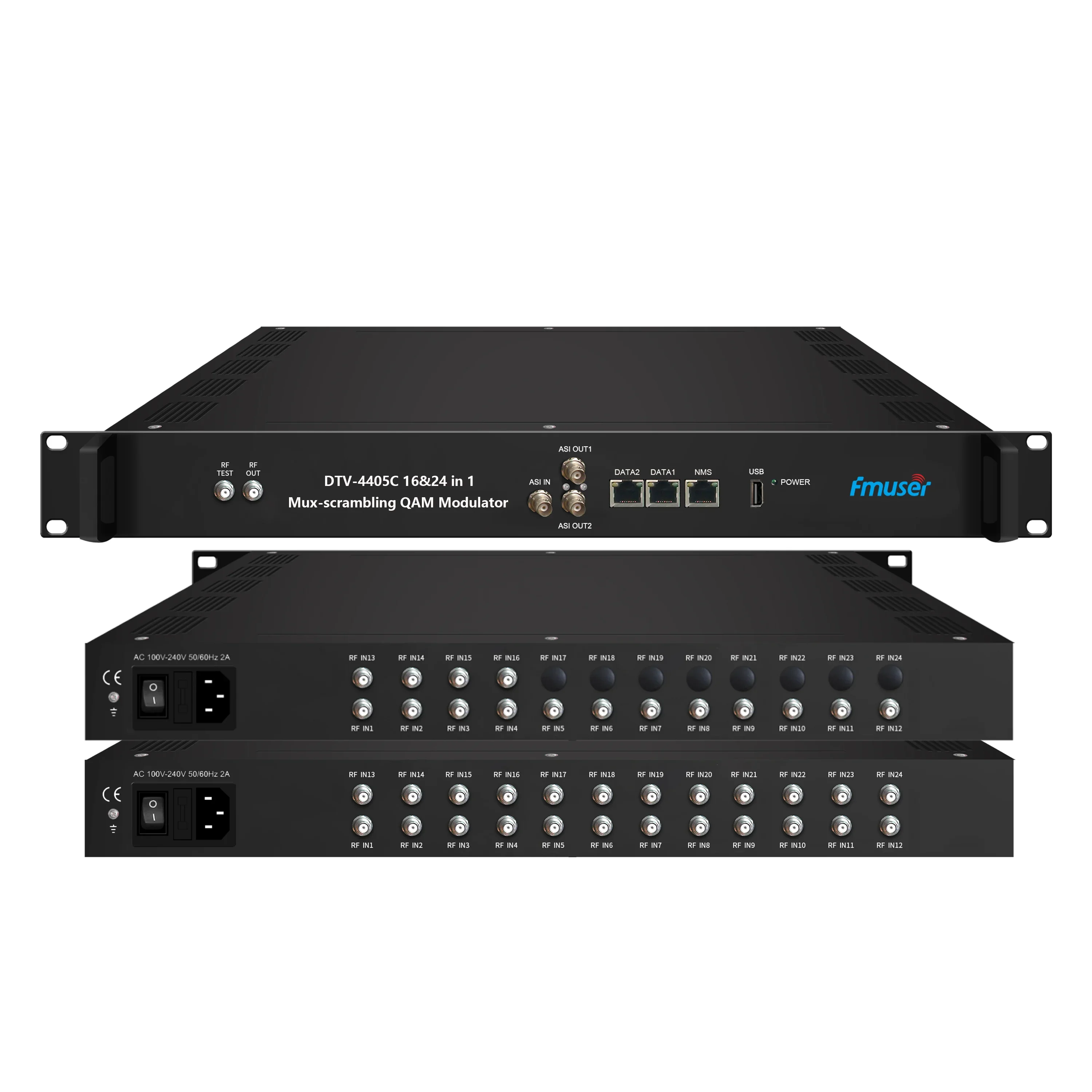 Modulador FMUSER DTV-4405C/T-16/24