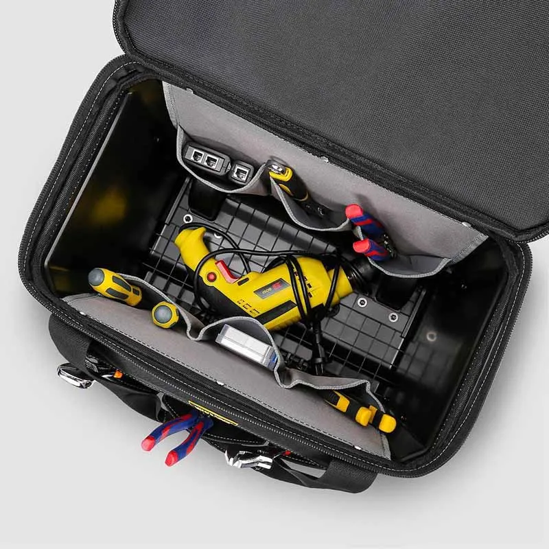 Pull Rod Tool Storage Bag Multi-function Roller Type Canvas Large Capacity Electrician Special Hardware Repair Tool Organize Kit