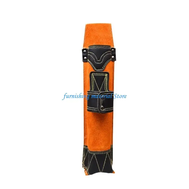 

Y5GD Premium Suede Leather Welding Rod Holders Waterproof Sturdy Large Capacity Tool For Industrial Welding Applications