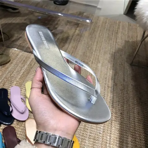 여성용 여름 캔디 컬러 쪼리 비치 샌들, 플랫 슬리퍼, 야외 편안한 미끄럼 방지 플랫 슬라이드, 2024 신제품
