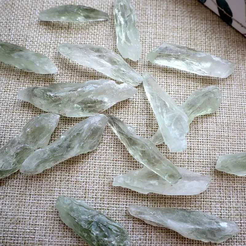 1/3pc Unpolished Natural Green Rock Stones Energy Spiritual Stones mineral gemstone rough stone specimen