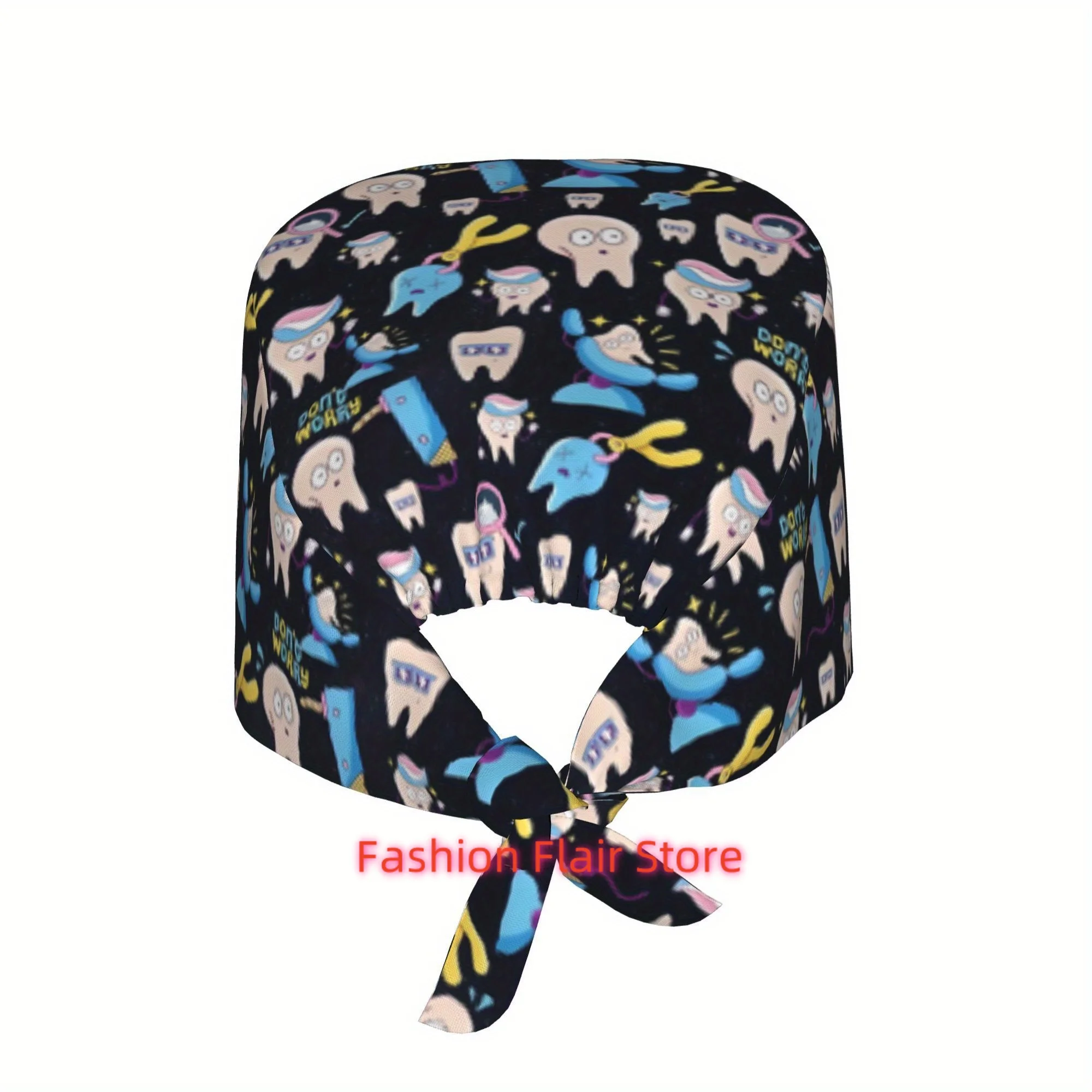 Adjustizable Dental Teeth Work Cap - Lightweight Dentist Hat Suitable for Nurses, Chefs & Dental Assistants/ - Unisex Hygienist