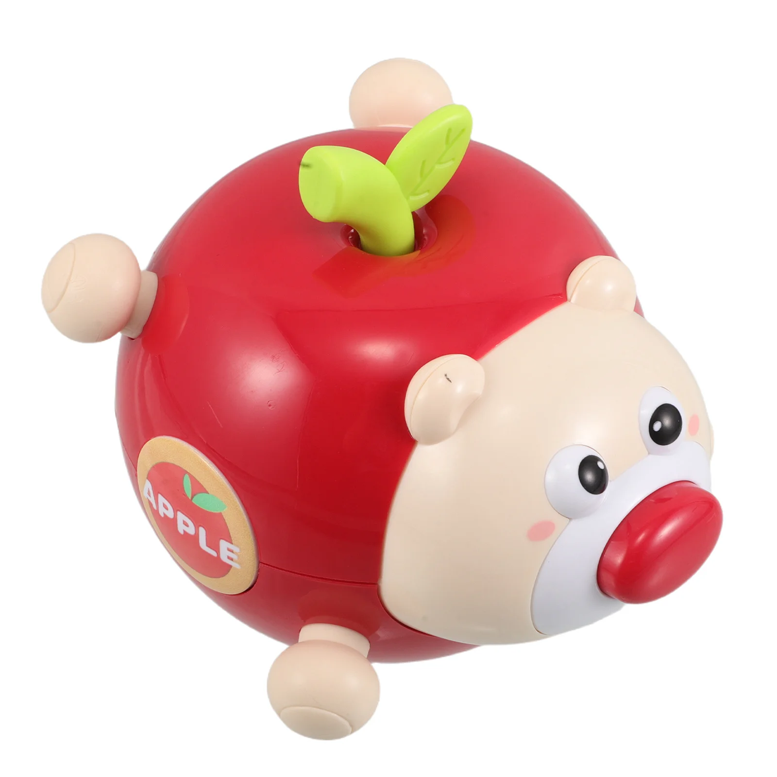 

6pcs Baby Teething Wobble Apple Shape Montessori Sensory Tumbler For Visual Stimulation Hand Eye Coordination Infant Development