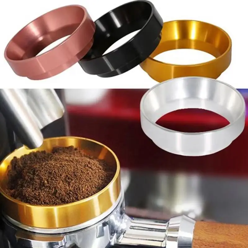 51/53/58mm Universal Magnetic Coffee Receiving Ring Anti-Splash Coffee Powder Dosing Ring Distribution Quantitative Accessory