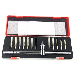 Professional locksmith tools 15pcs Tips with 2pcs lever