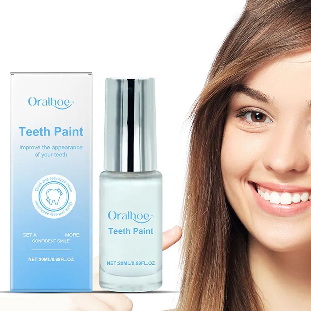 

Teeth Whitening Paint Essential Remove Tooth Pigments and Stains,Instant Natural White Paint Mild Tooth Polish Uptight