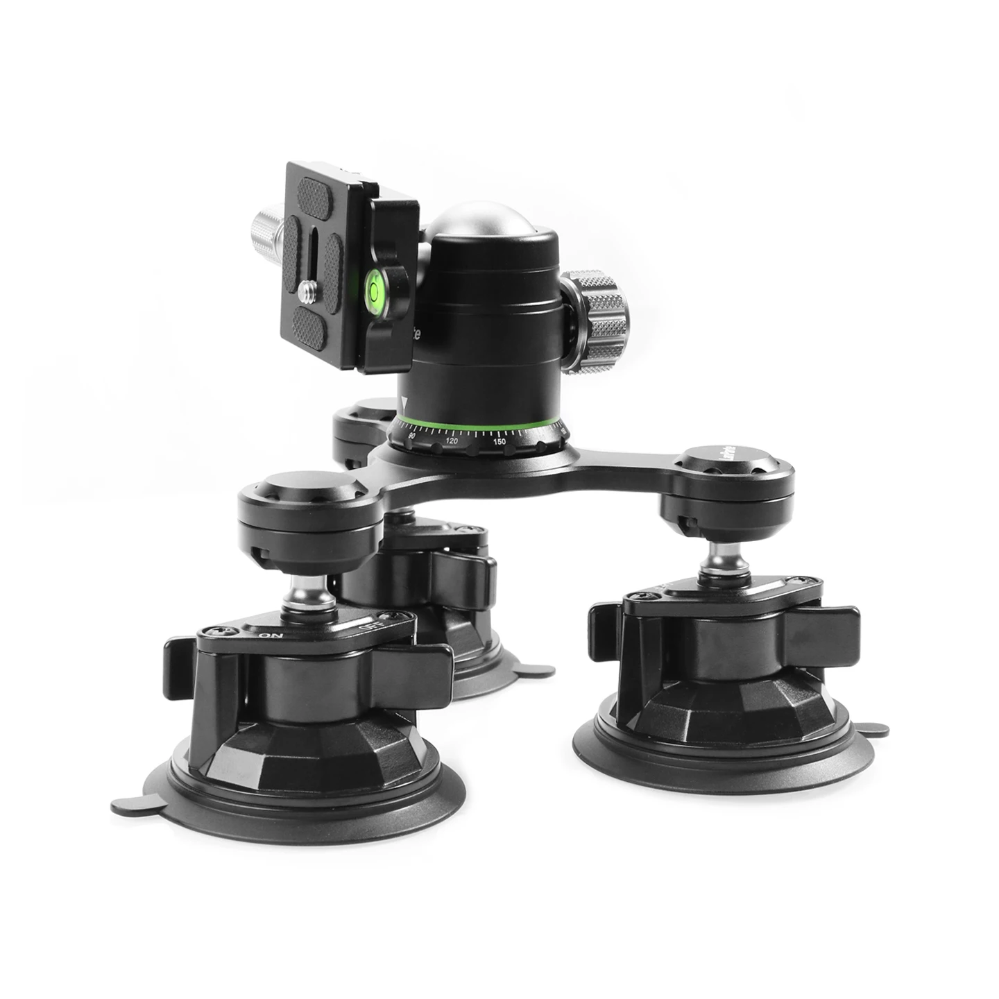 Angle Adjustment High Bearing Triple-Suction Cup Mount 1/4