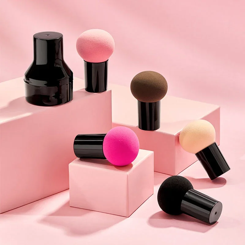 6pc colorido maquiagem esponja mistura cosméticos puff fundação maquiagem rosto ferramentas de beleza uso molhado e seco instrumentos de maquillaje