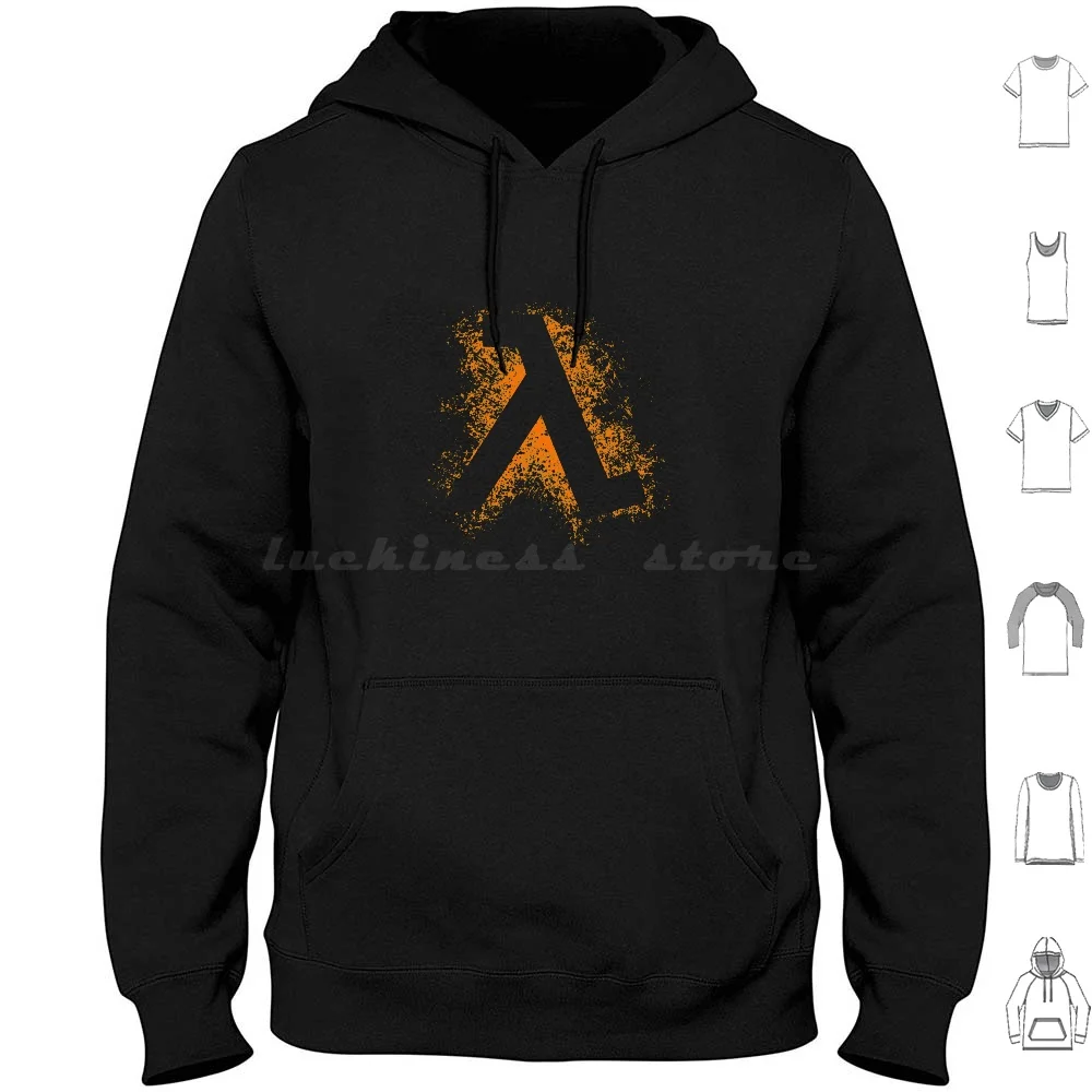 Dark Half Life Hoodies Long Sleeve Portal Aperture Portal 2 Aperture Science Science Aperture Glados Valve Gaming Half