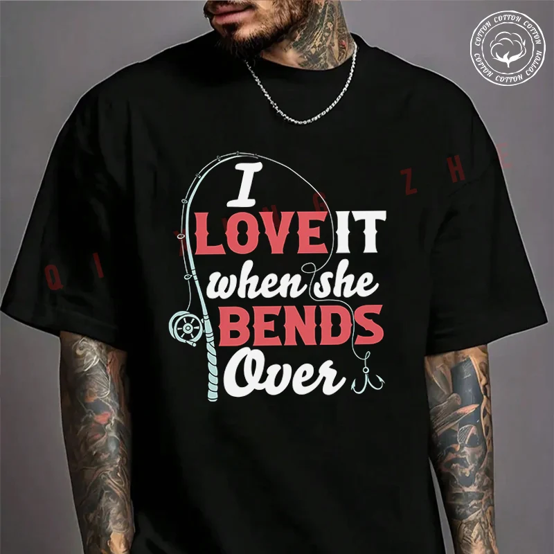 

2026 Men T Shirt Casual Fishing Funny Quote Graphic Moto T-shirt Graphic Cotton Motorbike Biker Cafe Racer Chopper Tee
