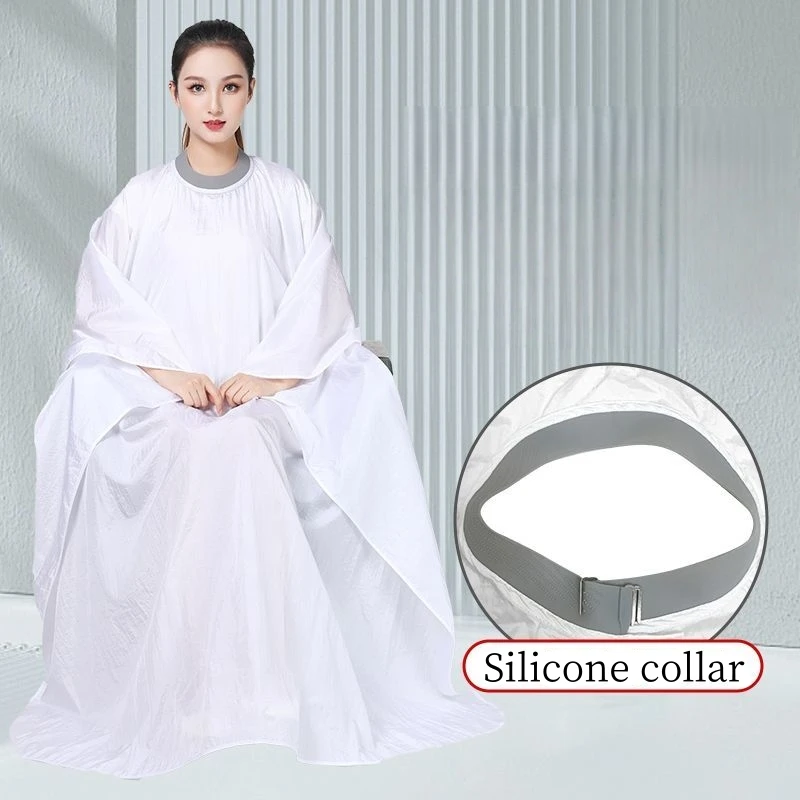 

Silicone collar Thin Style Barber Cape Hairsalon Hair Cutting Wrap Cloth Hairdresser Apron Haircut Cloak Hairdressing Shawl