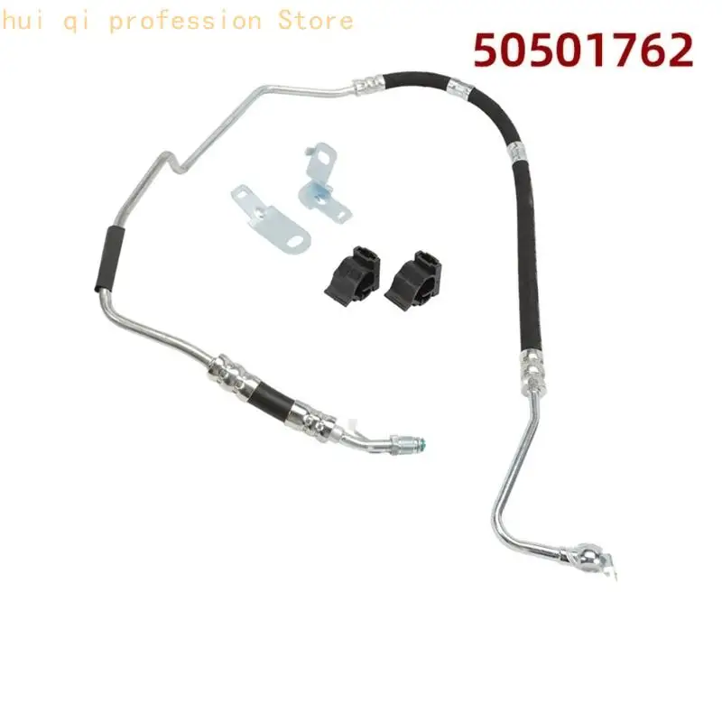 Replacement Hydraulic Steering Fluid Hose Set, Metal Hard Line Rubber Assembly 50501762 50504346 for 159 Sportwagon 2005‑2011