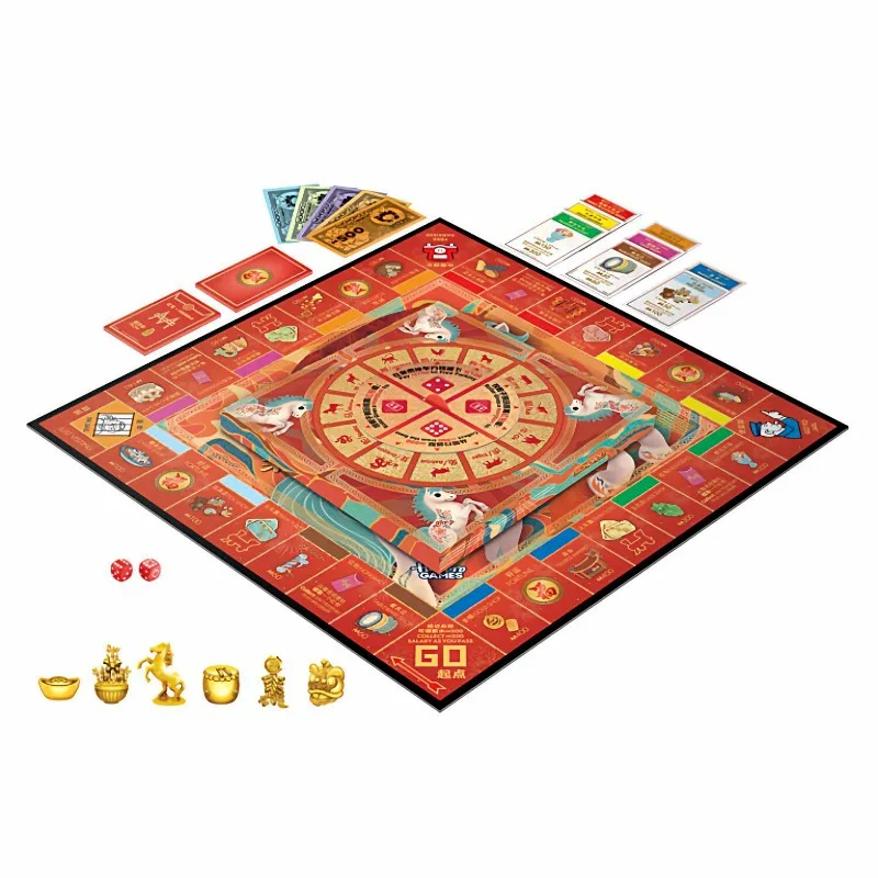 Hasbro Original Monopoly Chinese New Year Celebration Action Figure Toys for Boys Girls Gift Collectible Model Ornaments - view 3