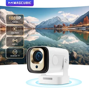 Magcubic HY310 Android 11 Projector 4K Native 1080P Auto Focus Native 330ANSI Dual Wifi BT5.4 Air Mouse Voice Home Outdoor Movie