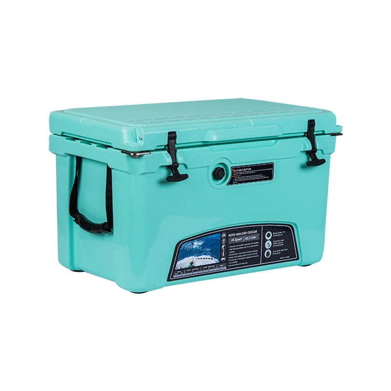 Outdoor Portable Insulated Cooler Lunch Box Hard Ice Chest For Ice‑Cream And Snack Preservation