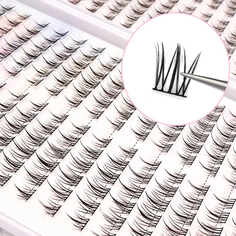 Large Capacity 384 pcs False Eyelashes Extension Lash Cluster For Beauty