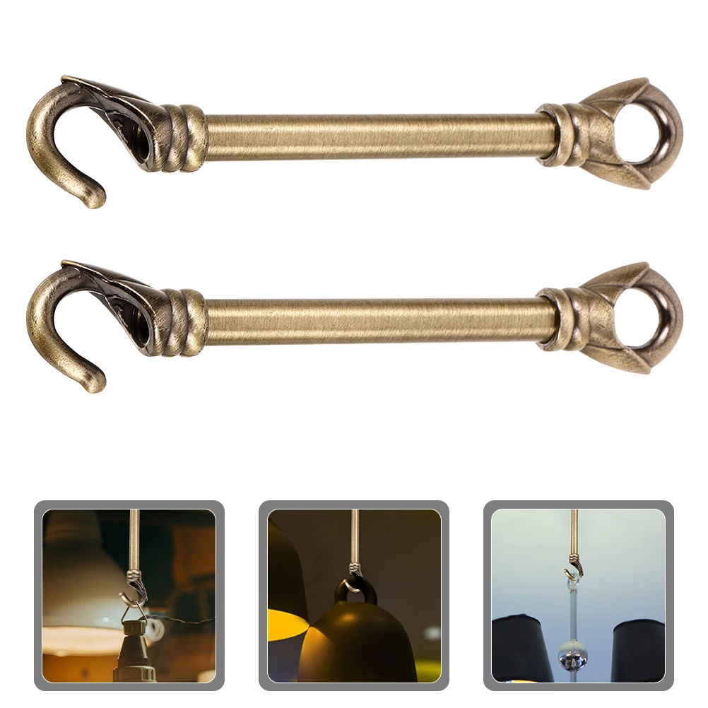 

2Pcs Load Ch Hooks Lamp Parts Metal Hardware Lighting Lighting Rod For Ceiling Lamps Accessories Strong Capacity Versatile