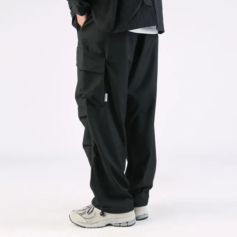 Celana panjang kasual trendi pria wanita, celana kerja longgar Amerika bergaya baru musim gugur dan musim dingin untuk pria dan wanita