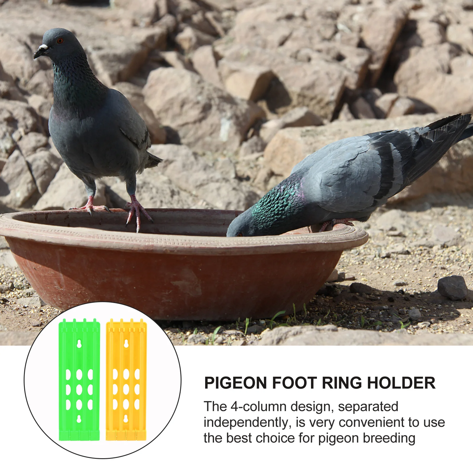 

2Pcs Pigeon Foot Ring Holder Rack Heavy Duty Racing Pigeon Supply Organized Storage for Breeding Management Space Saving