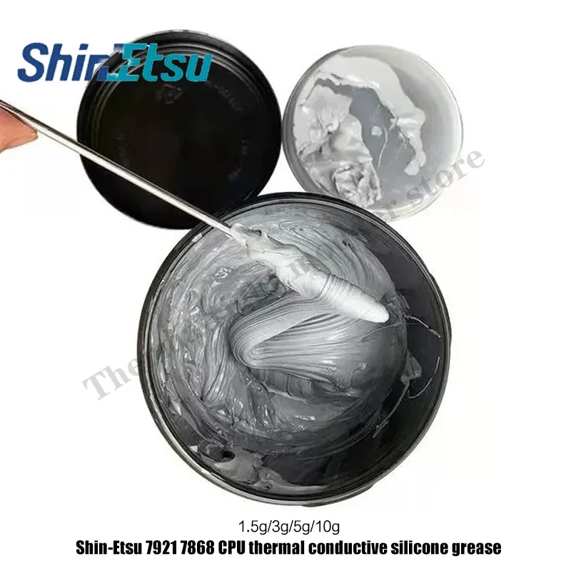 Ban Đầu Xác Thực Shin Shin-etsu 7921 7868 Ống Hút Dán Giữ Nhiệt Dẫn Điện Silicone Dẻo Thạch Cao RTX4090 GPU CPU Máy Tính Làm Mát 10G