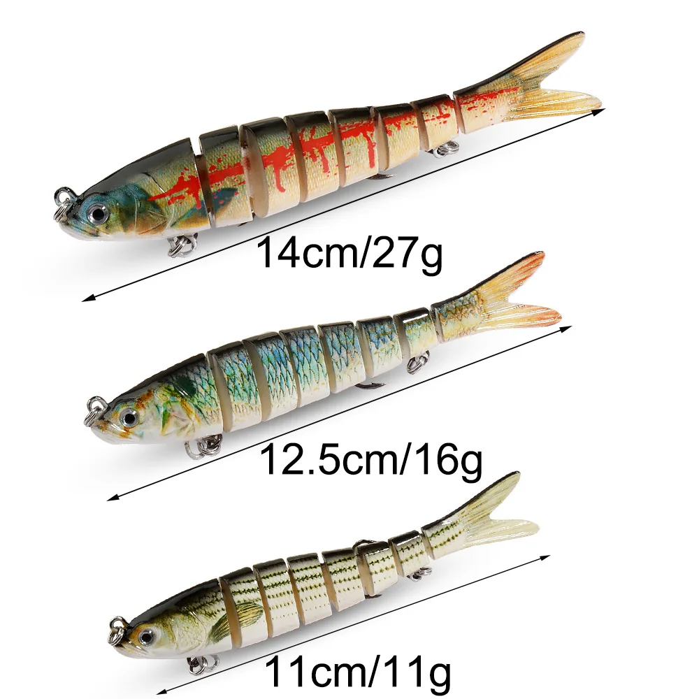 Kit 5 Esche Rigide Da Pesca – Affondamento Lento, Con Ami In Acciaio Ad Alto Tenore Di Carbonio, Per Spigola, Orata E Trota