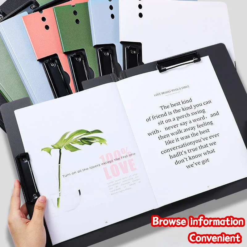 Frosted A4 File Folder - Multifunctional Thickened Office Organizer, Foam-Padded Double-Layer Document Holder for School/Work