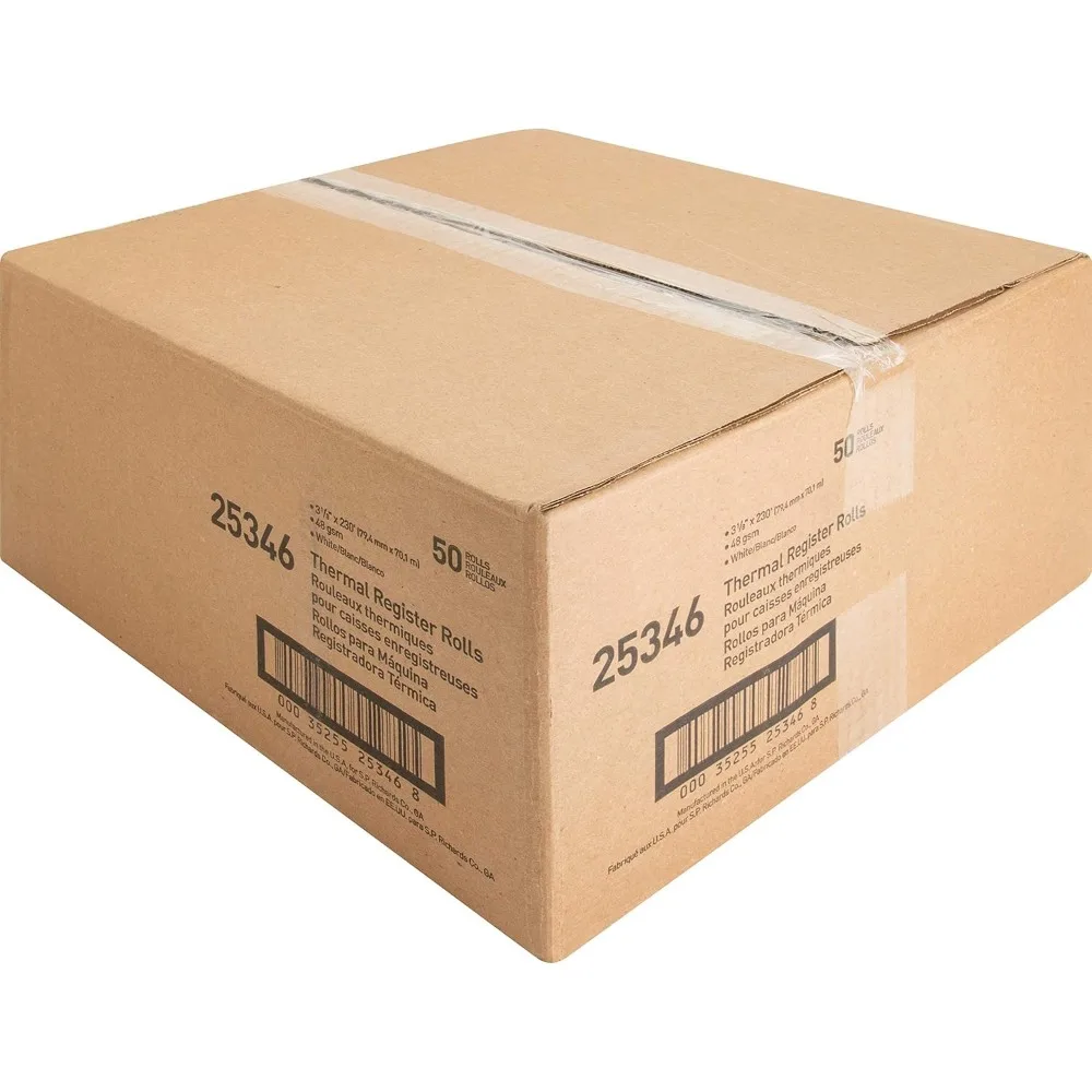 Premium Quality Thermal Receipt Paper, 3 1/8 x 230ft, 7/16 Core, Clear Print