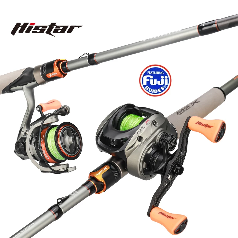 Histar 1.68m MS-X FUJI Version Fishing Rod & Reel Combo Fast Action Long Casting O Ring Crossline Carbon Tape UL-MH Hardness