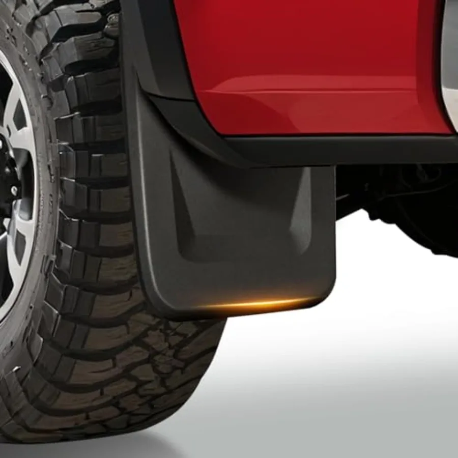 

Комплект из 4 брызговиков для Toyota Tacoma 2024-2026 годов, передние и задние, на заказ, без сверления, легкая установка