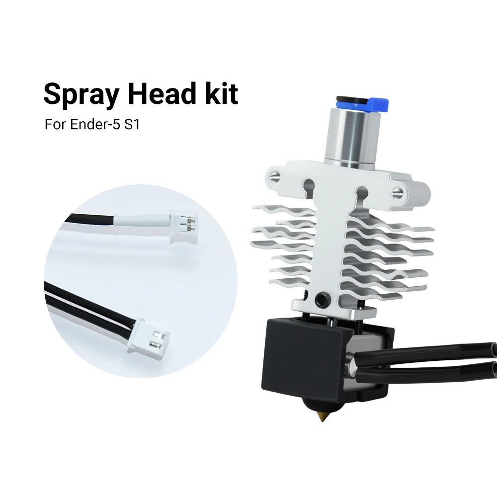 Ender-5 S1 Hotend Kit Titanium Alloy+Copper Throat Heater Block Silicone Cover Ender-5 S1 3D Printer Parts