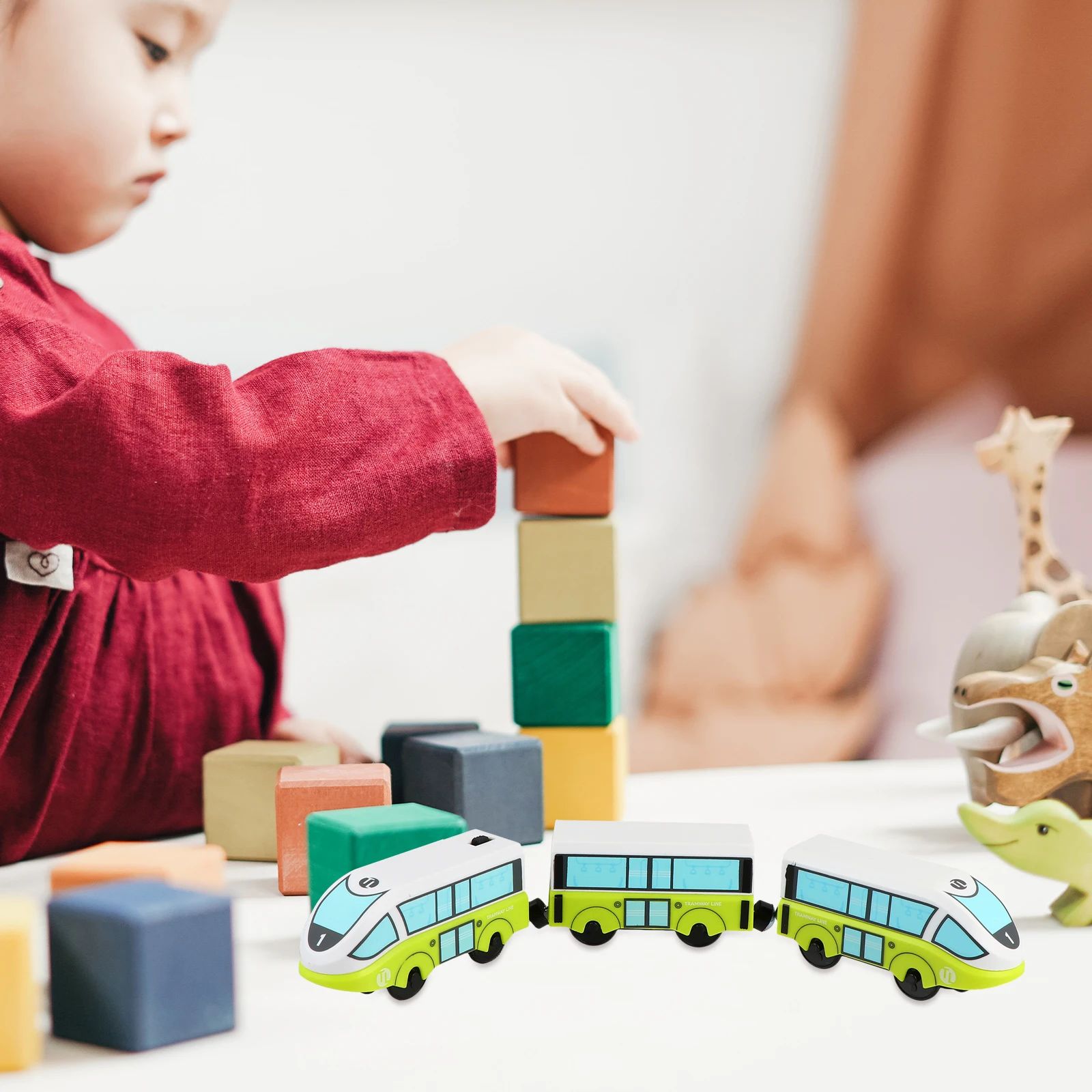 

Electric Train Head Plaything Kids Educational Powered Toy Alloy Baby Toddler