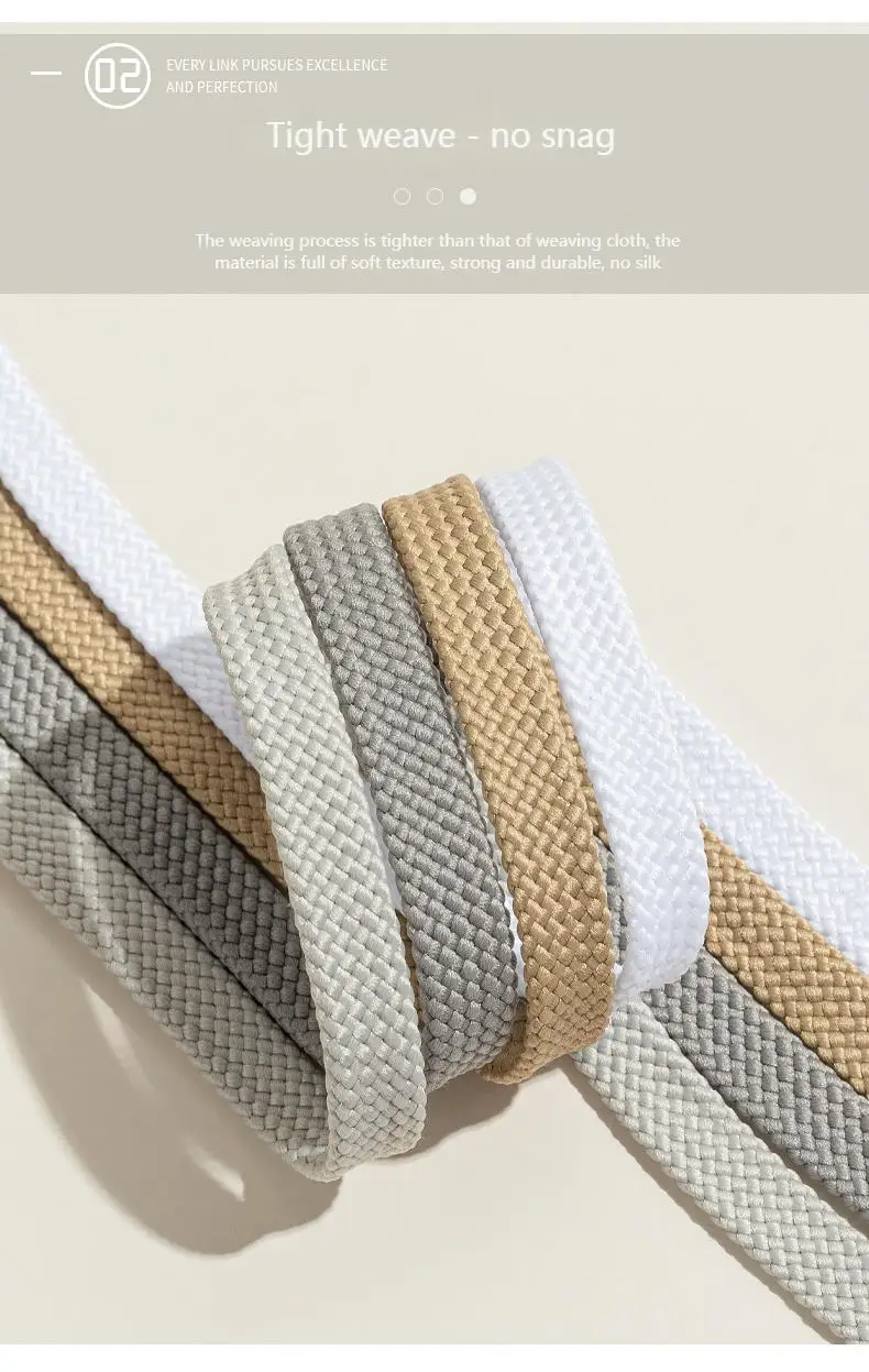 Neue flache klassische Schnürsenkel für Sneaker, Freizeitschuhe, weiße und schwarze Sportschnürsenkel, Schuhbänder, Schuhzubehör – Detail 5