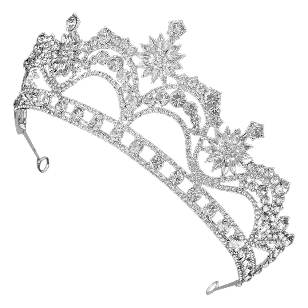 

Tiara Crown for Rhinestone Bridal Headband Wedding Hair Accessories Party Prom Elegant Wedding Headpiece