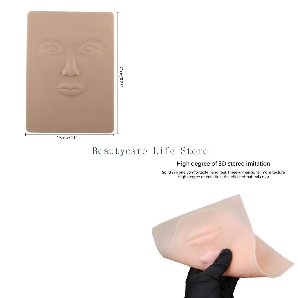 652C Makeup Training Practice Fake Skin Eye Lips Face For Microblading Machine