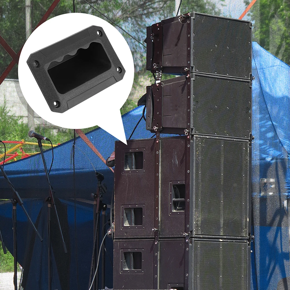 

10pcs Plastic Sound Replacement Durable Sturdy Easy Install Subwoofer Accessories Amplifier Handle Replacement Cabinet Speaker