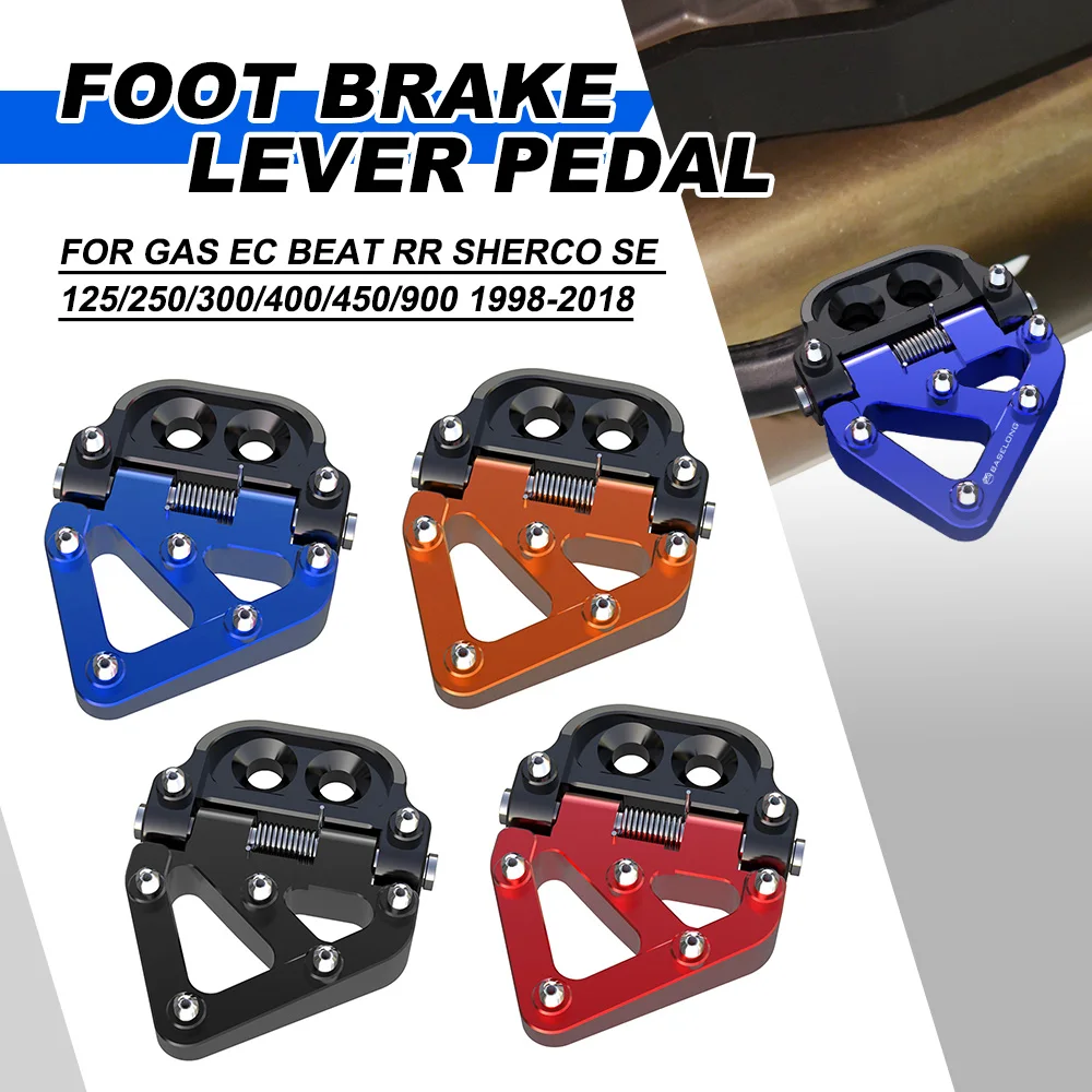 

For BEAT RR 2T/XTRAINER ENDURO/RACING/RACE 125/250/300 2009-2023 Foldable Rear Brake Motorcycle Pedal Step Tip Plate Accessories