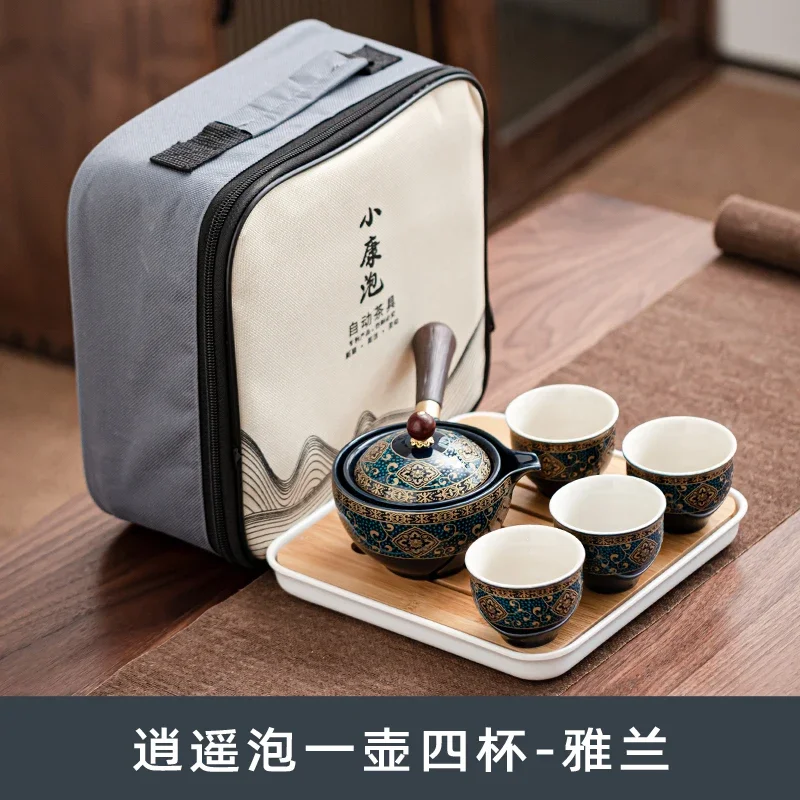 PDQ Chinesisches kung fu teeset sand keramik teeset reise kung fu teeset geschenk porzellan lila tontopf gegossen keramik teeset 4