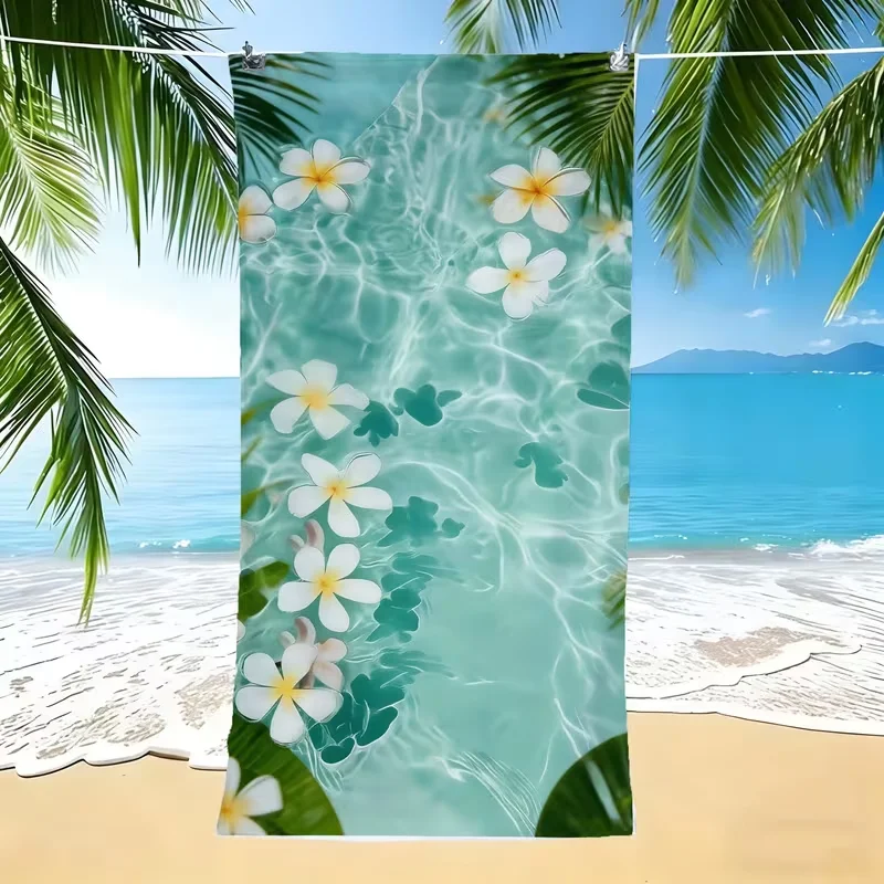 Pastel Pink Seaside Starfish Seashell Beach Towel Soft Ocean Shore Print Towel Sun Lounger Cover Beach Pool Spa Coastal Use view 2
