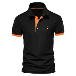 Polo con estampado 3D para hombre, camiseta de manga corta con cuello de botón, transpirable, cómoda, deportiva de Golf, Verano