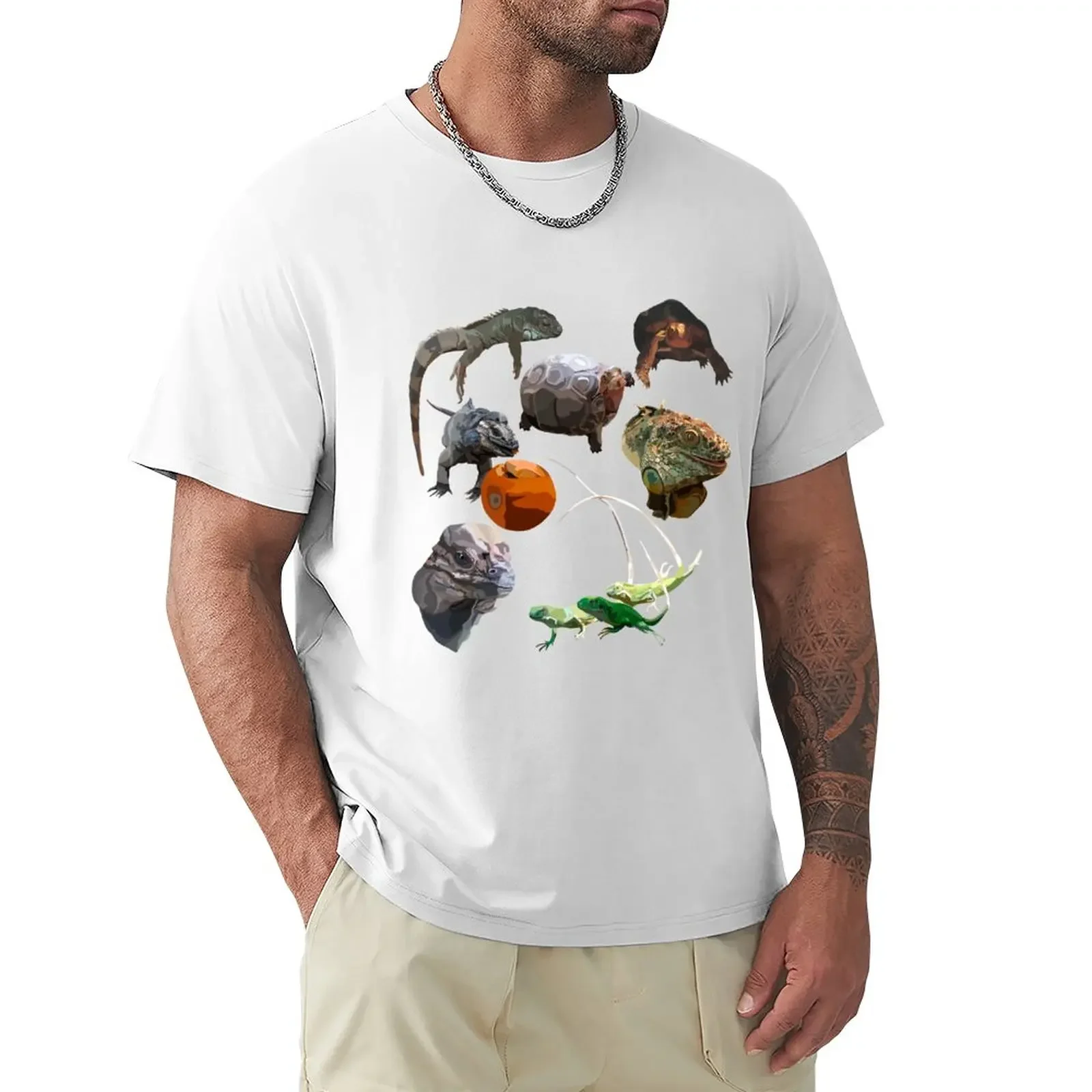 

Mixed Reptile T-Shirt animal prinfor boys quick-drying kawaii clothes mens t shirts pack